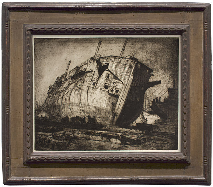 Frank Brangwyn, "Breaking up the "Hannibal"