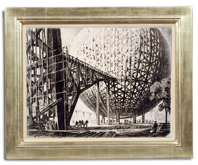 Hugh Ferriss, "Rigid Revolution"