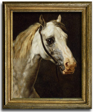 Théodore Géricault, "Head of a Piebald Horse"