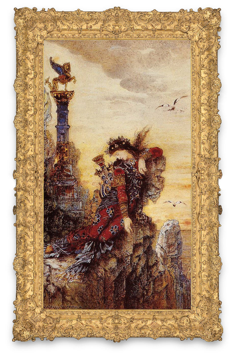 Gustav Moreau, "Sappho on the Rocks"