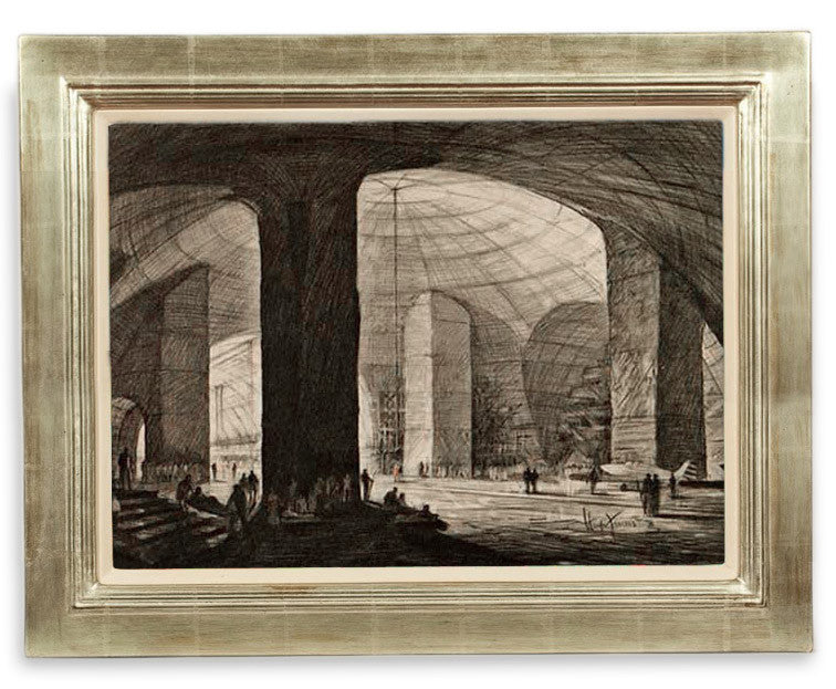 Hugh Ferriss, "New York Cave"