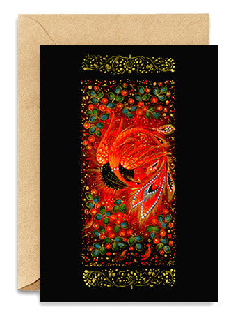 Palekh Black Moon Firebird