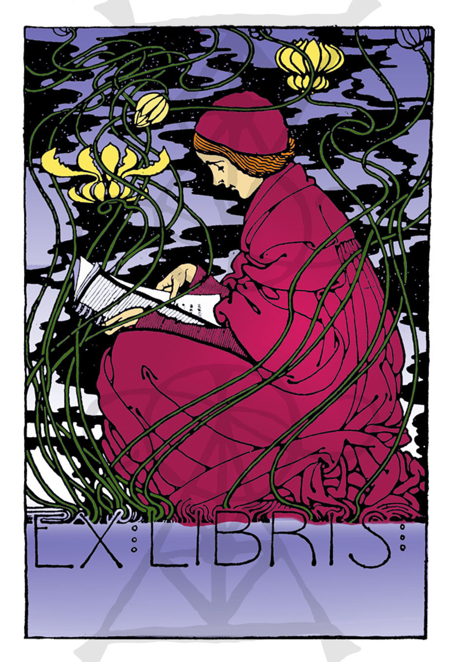 X libris:  Art Nouveau