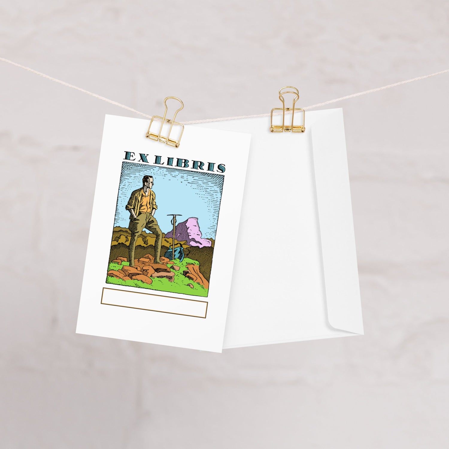 X libris Greeting Cards:  Land or Sea