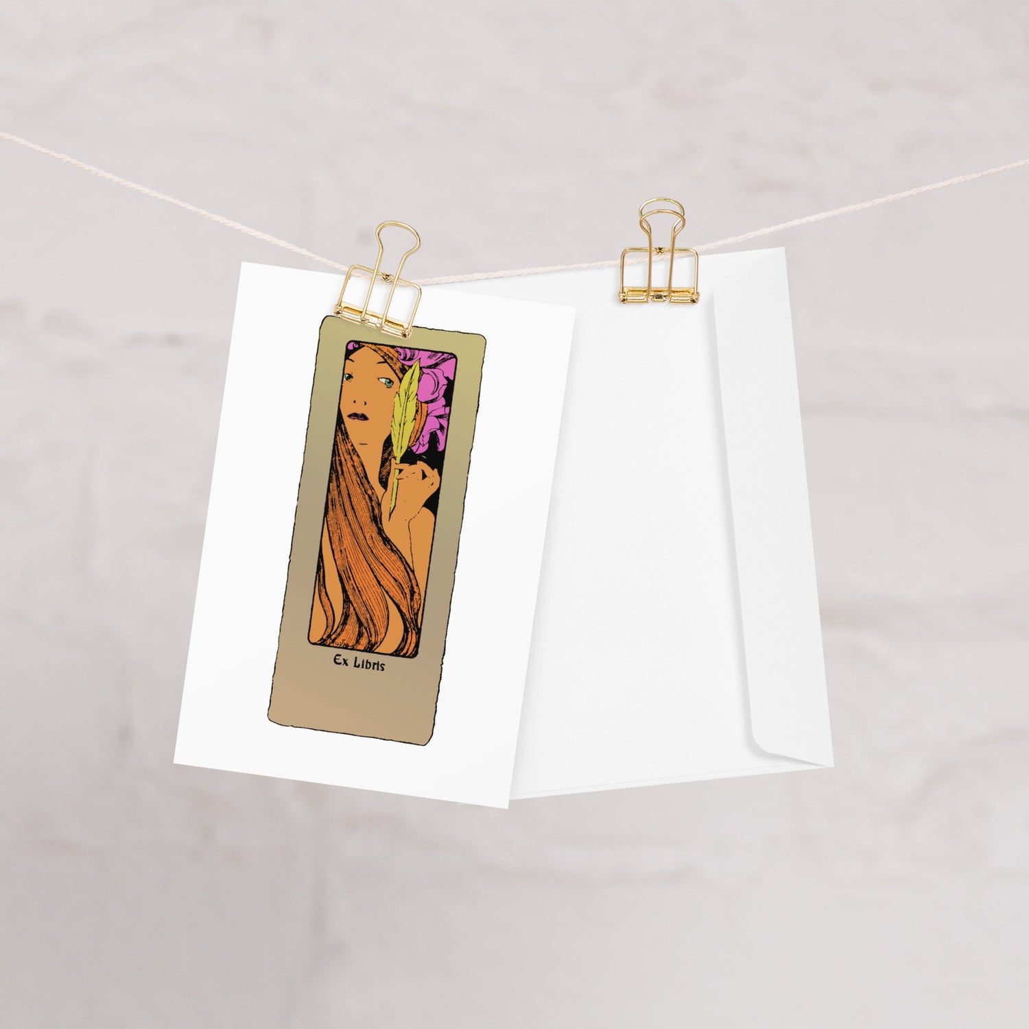 X libris Greeting Cards:  Art Nouveau