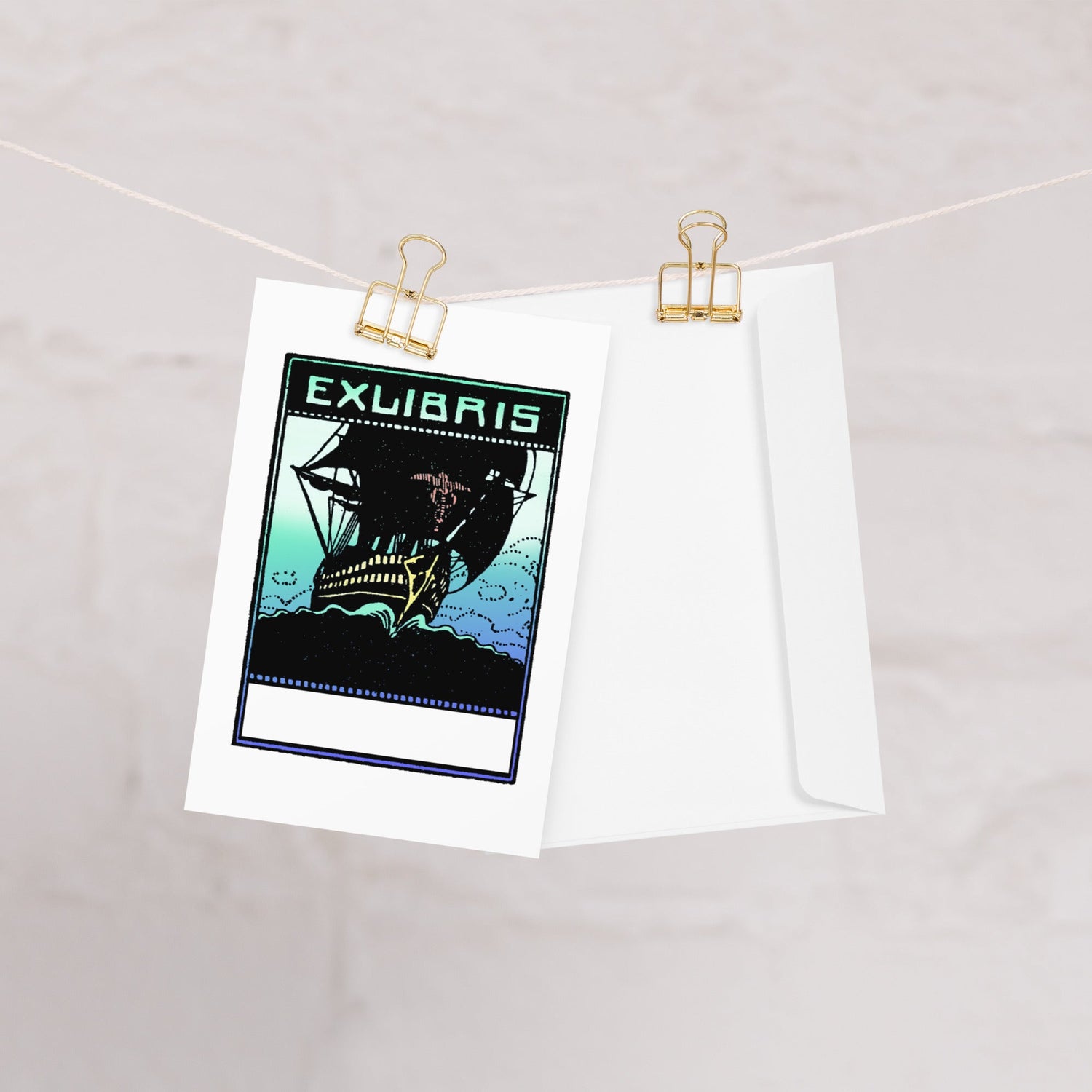 X libris Greeting Cards:  Modern