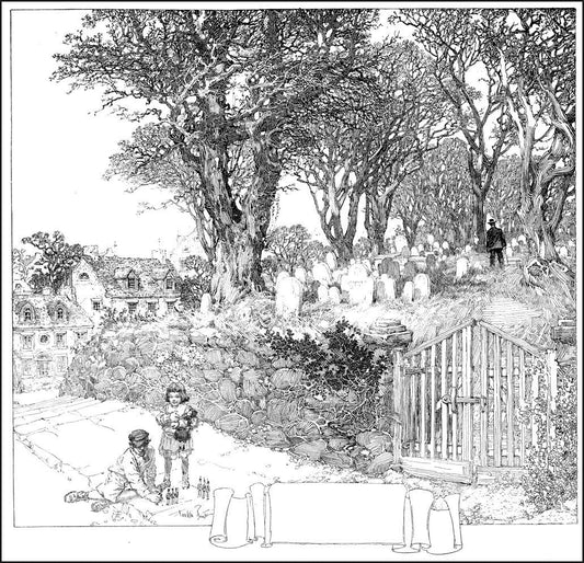Franklin Booth, "Burial Hill"