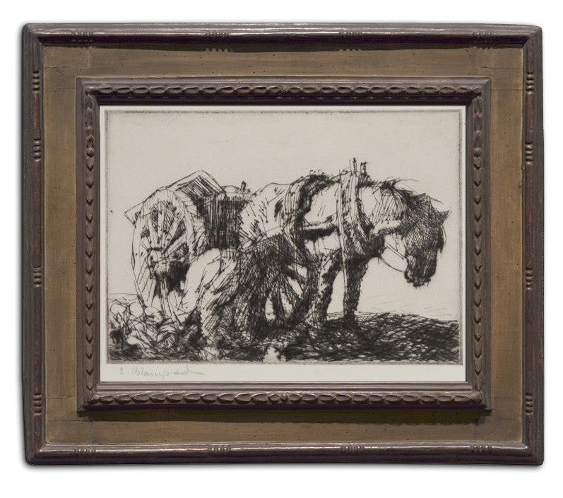 Edmund Blampied, "Gathering Turnips"