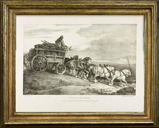 Théodore Géricault, "Drawing for Coal Cars"