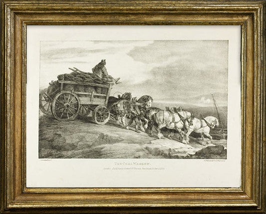 Théodore Géricault, "Drawing for Coal Cars"