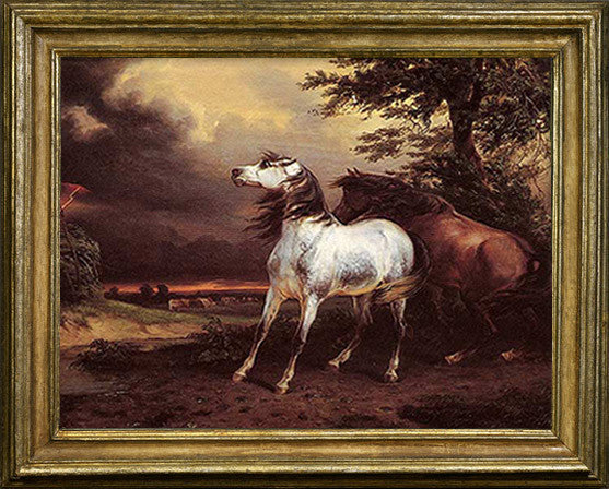 Théodore Géricault, "Horse Frightened by Lightning"