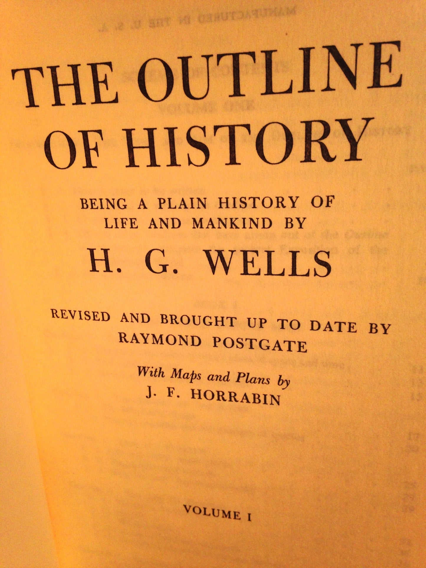 The Outline of History by H.G. Wells - Volumes I & II