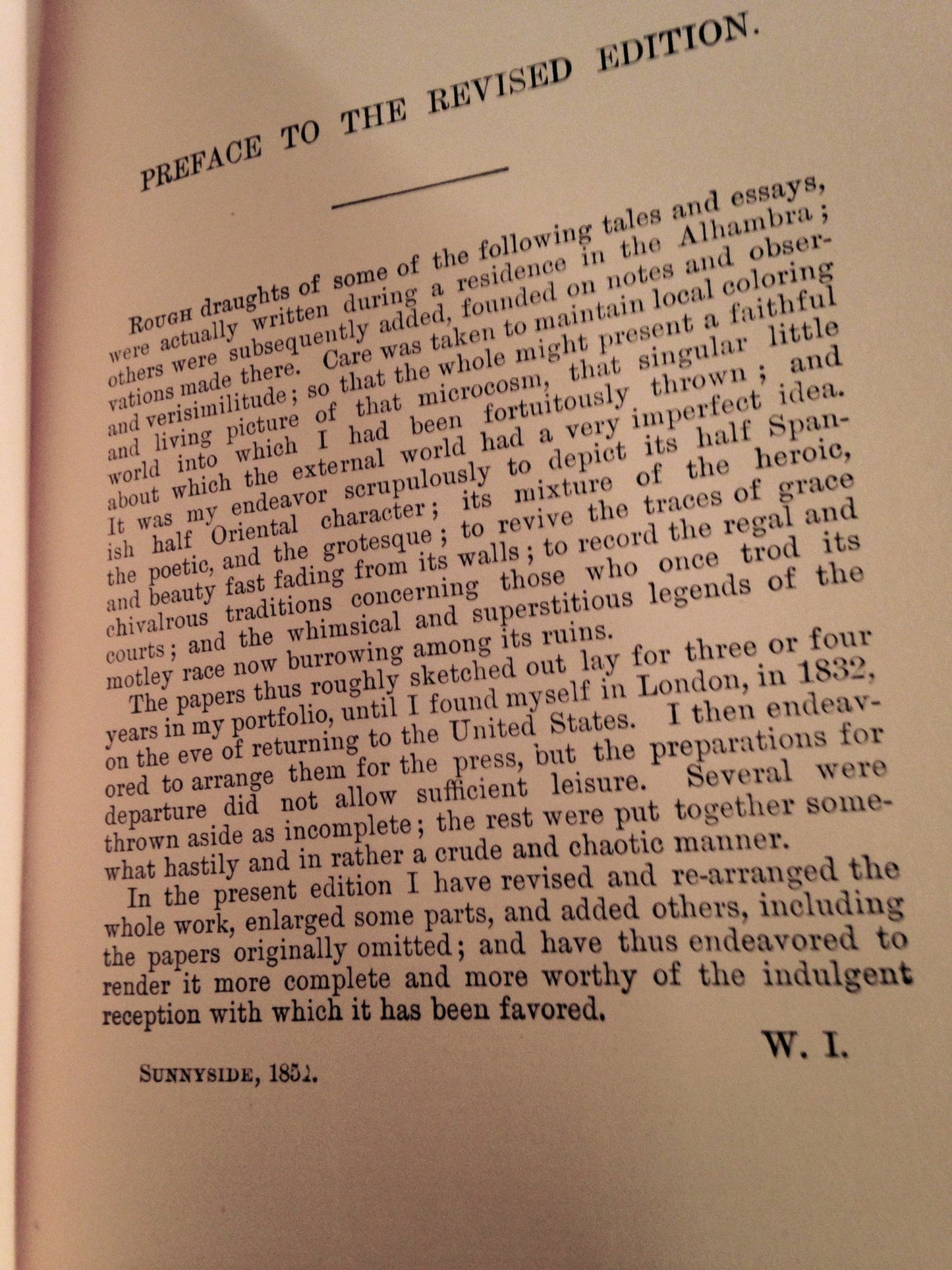 The Alhambra by Washington Irving