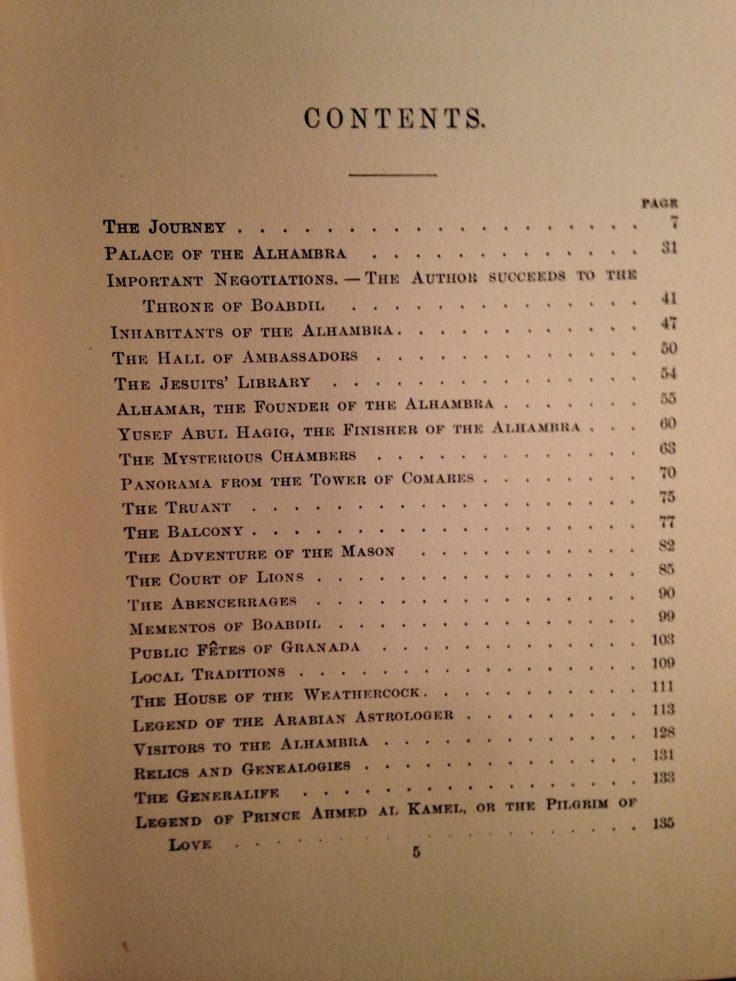 The Alhambra by Washington Irving