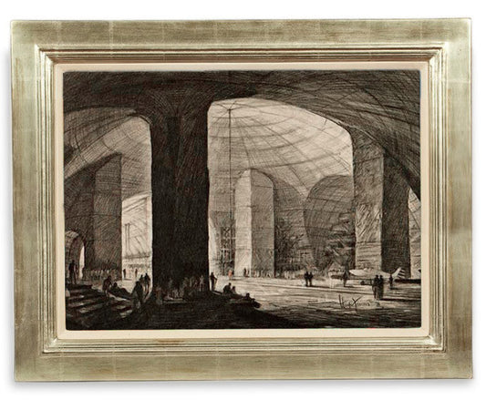 Hugh Ferriss, "New York Cave"