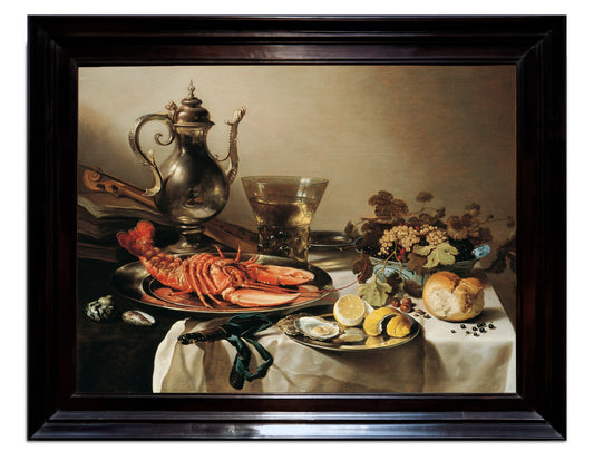 Pieter Claesz, "Still Life with Silverware and Lobster"