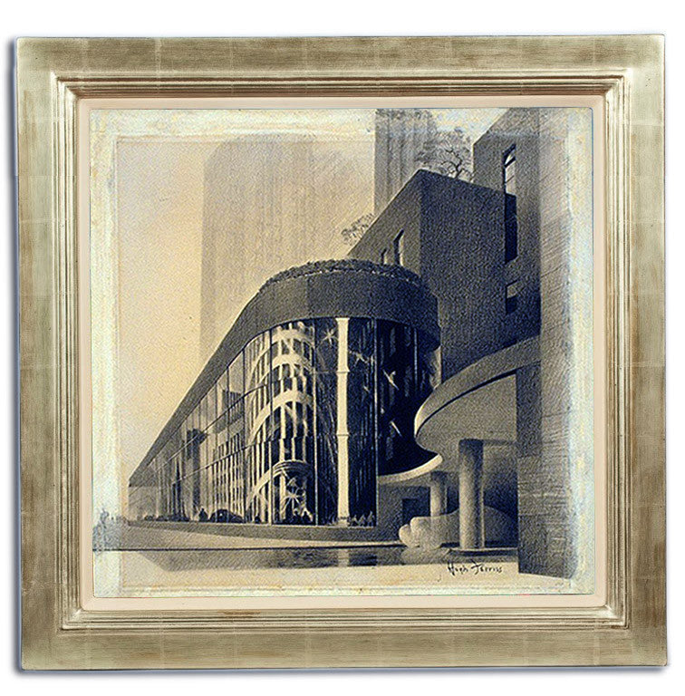 Hugh Ferriss, "Reflections"