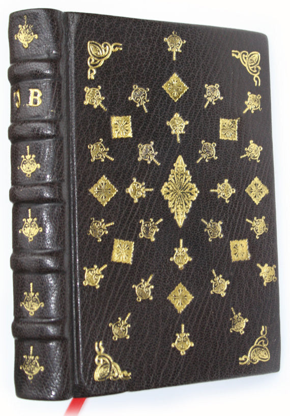 Hand-bound Embossed Leather Journal
