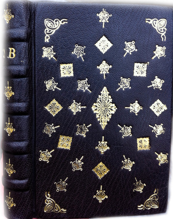Hand-bound Embossed Leather Journal