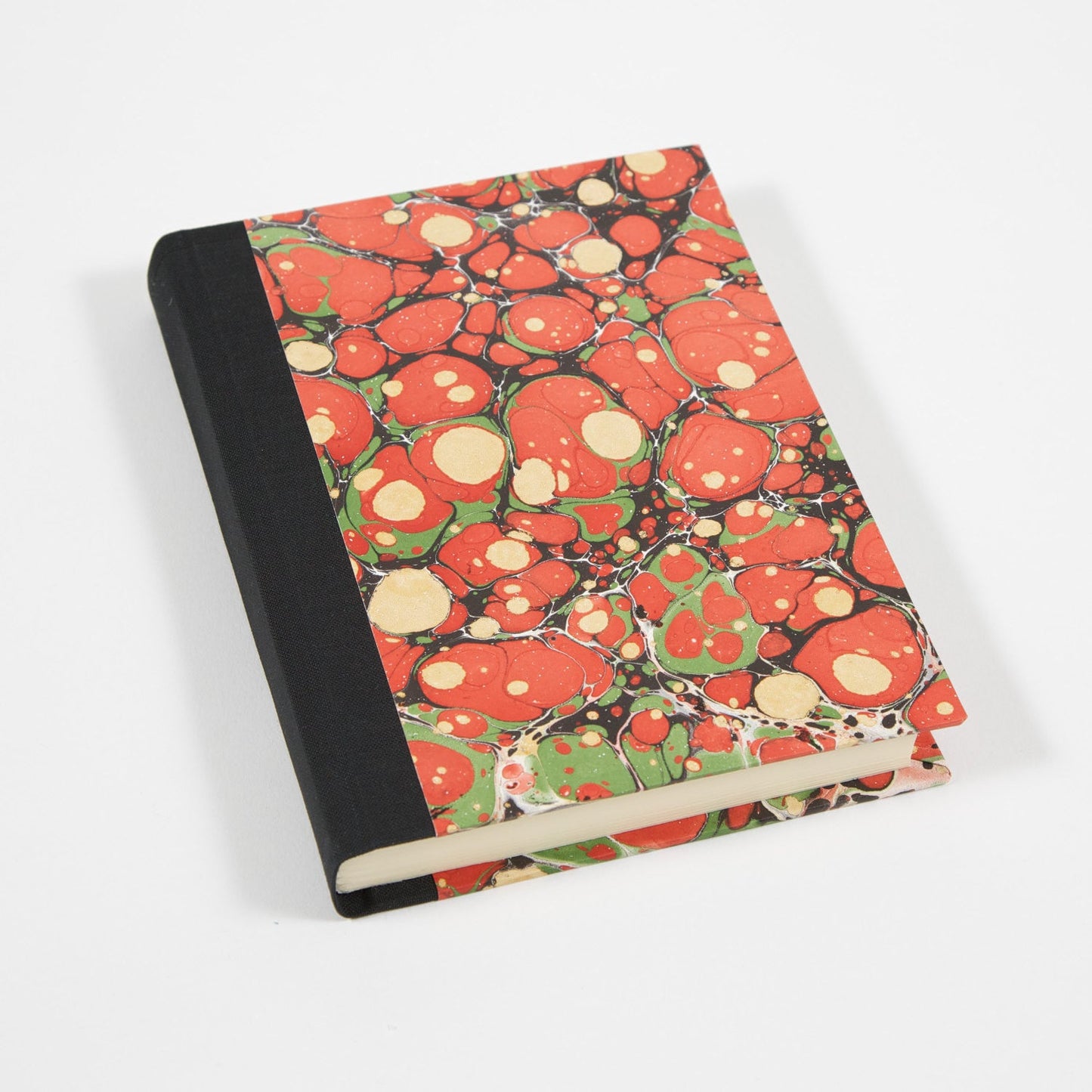 Coral Marbled Hand-bound Journal