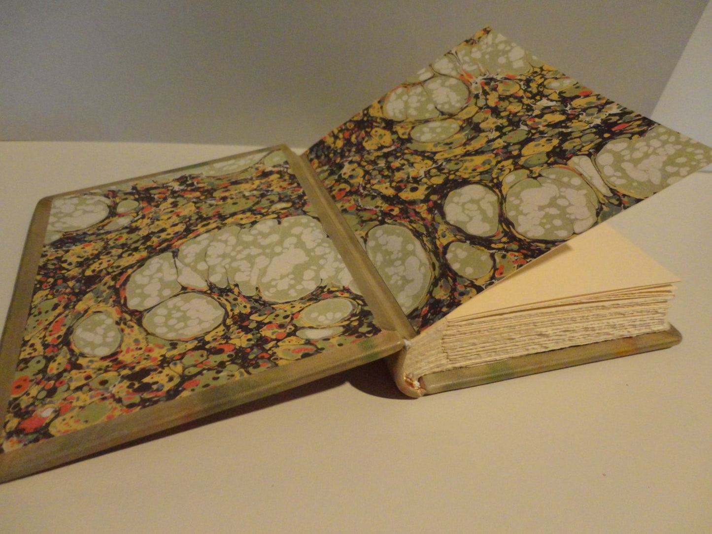 Hand-bound Striped Leather Embossed Journal