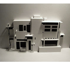 Rietveld House Paper Sculpture