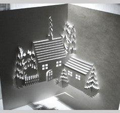Winter-scene Paper Sculpture